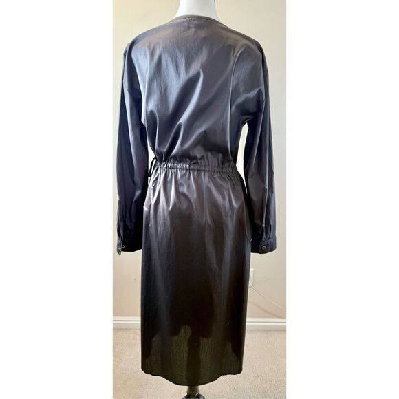 NWT Nordstrom Harshman Belinda A-Line Midi Little Black Holiday Fall Dress Large - Picture 5 of 13